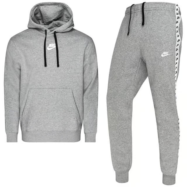 Nike Tape Mens Grey Sportswear Fleece Tracksuit