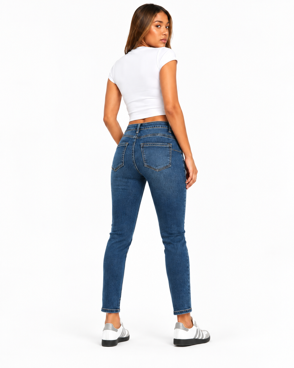 Distressed Skinny Denim Jeans  j1622