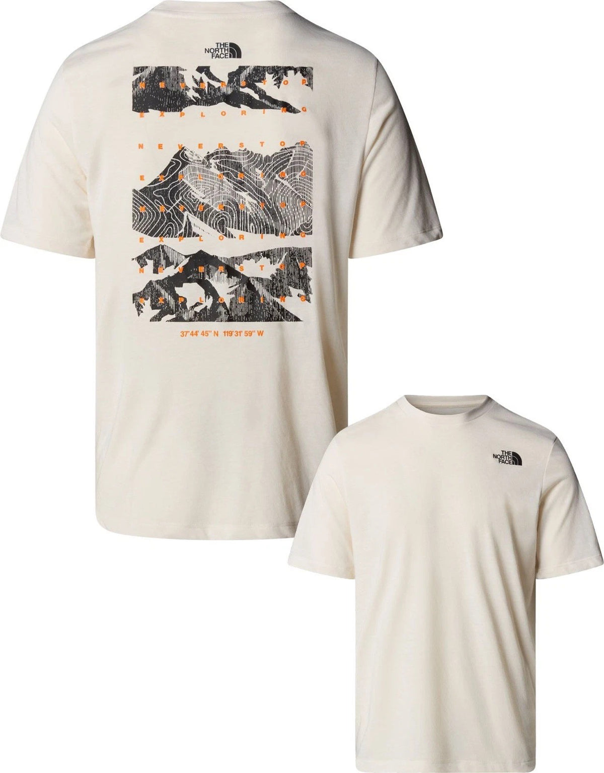 Men’s The North Face Foundation Mountains T-Shirt Cream