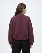 Zip Up Collared Jacket Plum 27355
