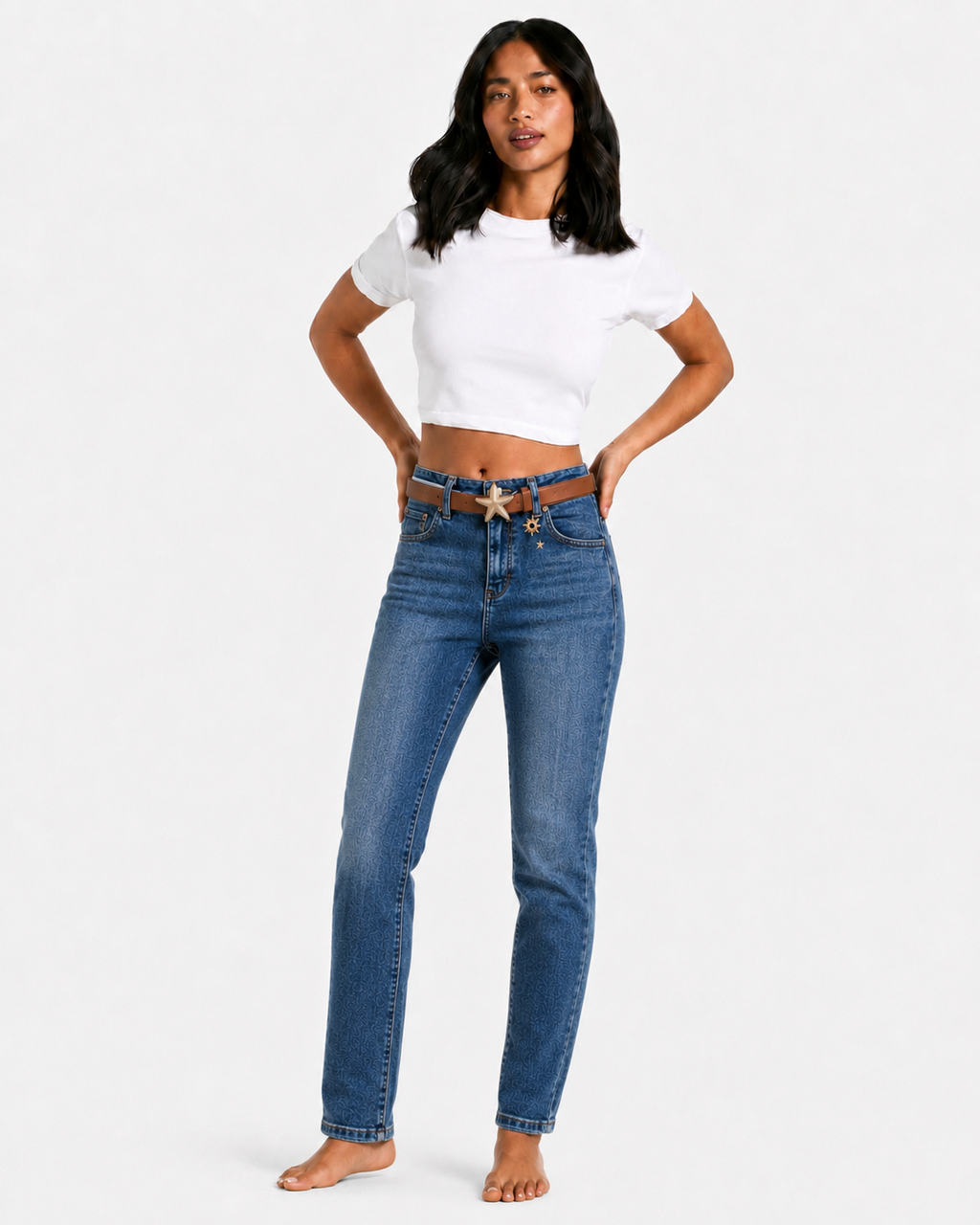 Ladies skinny stone wash Jeans 1625
