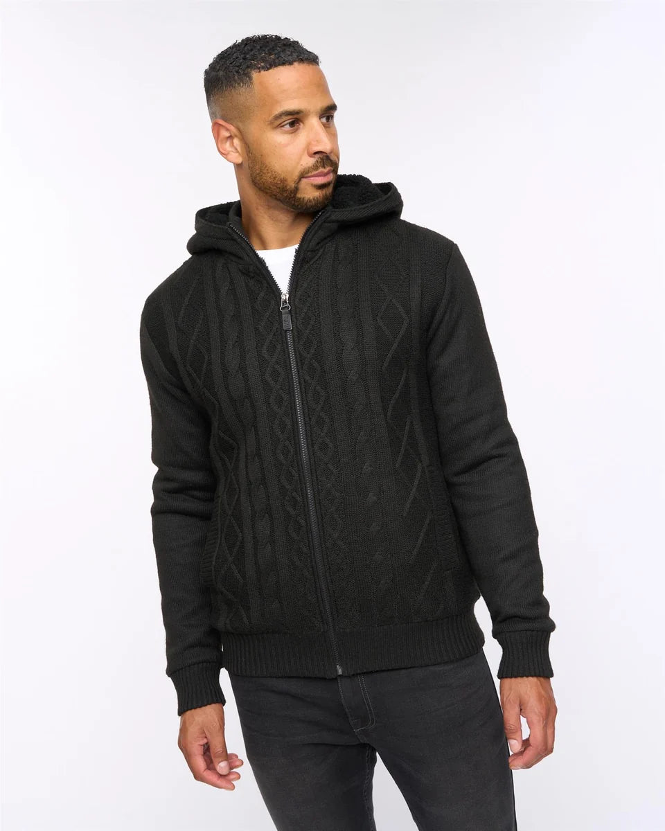 Tonbridge  Fleece lined  Hoody  Black