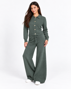 Chic Knit Two-Piece Set   Sage  F332