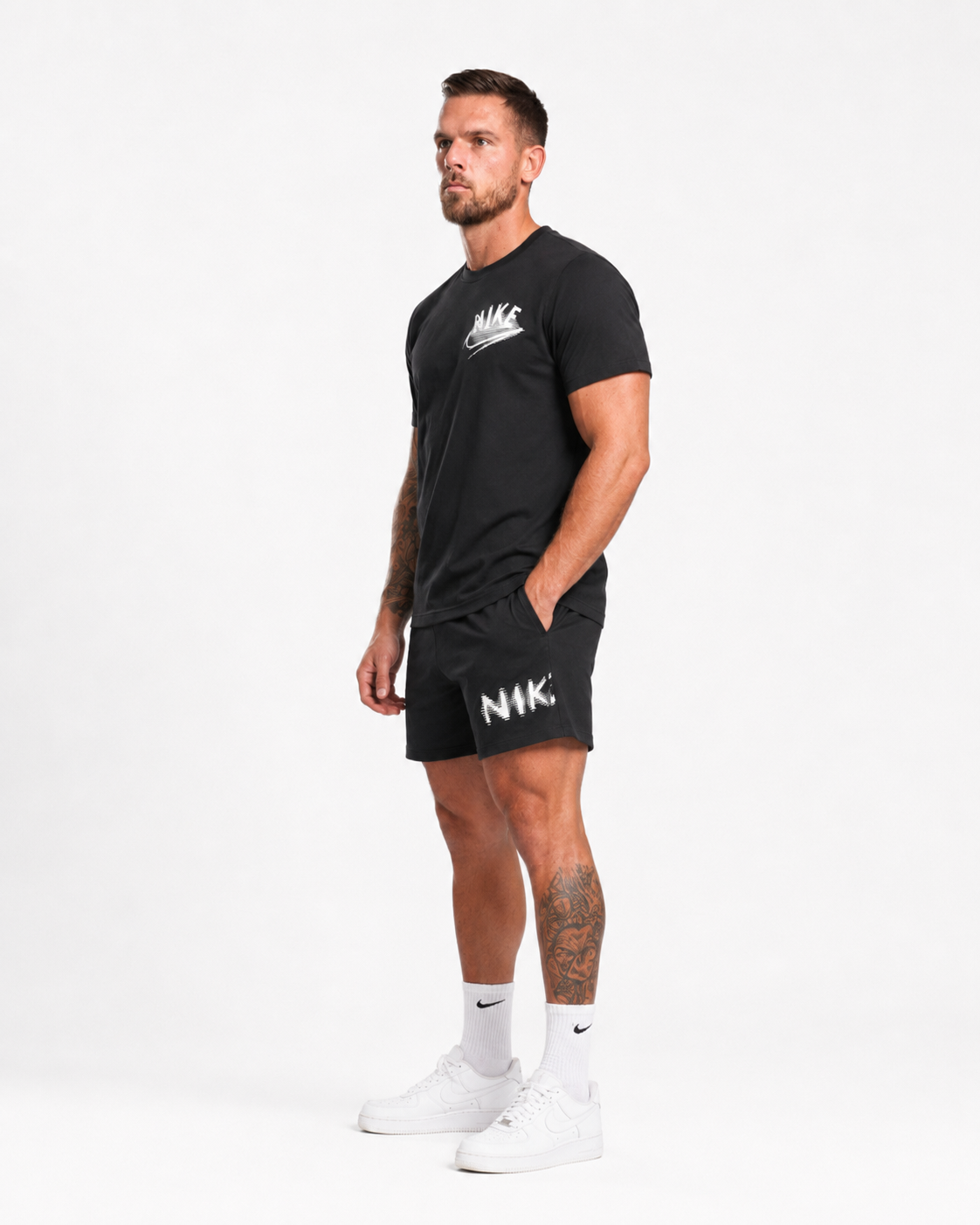 Nike Black Dri-Fit Fitness Mens T-Shirt