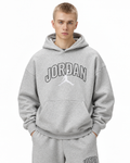 Nike Jordan Brooklyn Fleece Hoodie Grey