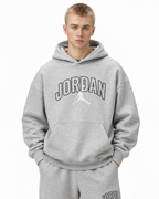 Nike Jordan Brooklyn Fleece Hoodie Grey