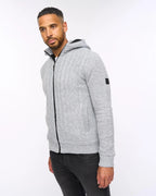 Tonbridge  Fleece lined  Hoody  Light Grey Marl