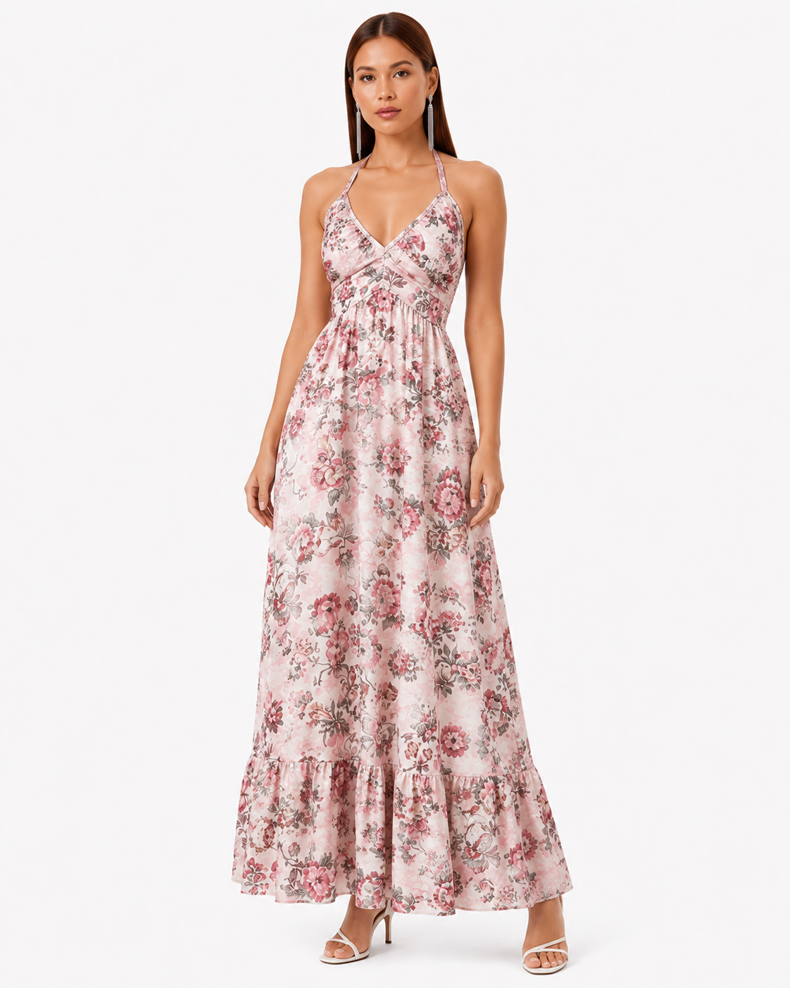 Ladies Maxi Dress Pink
