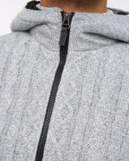 Tonbridge  Fleece lined  Hoody  Light Grey Marl