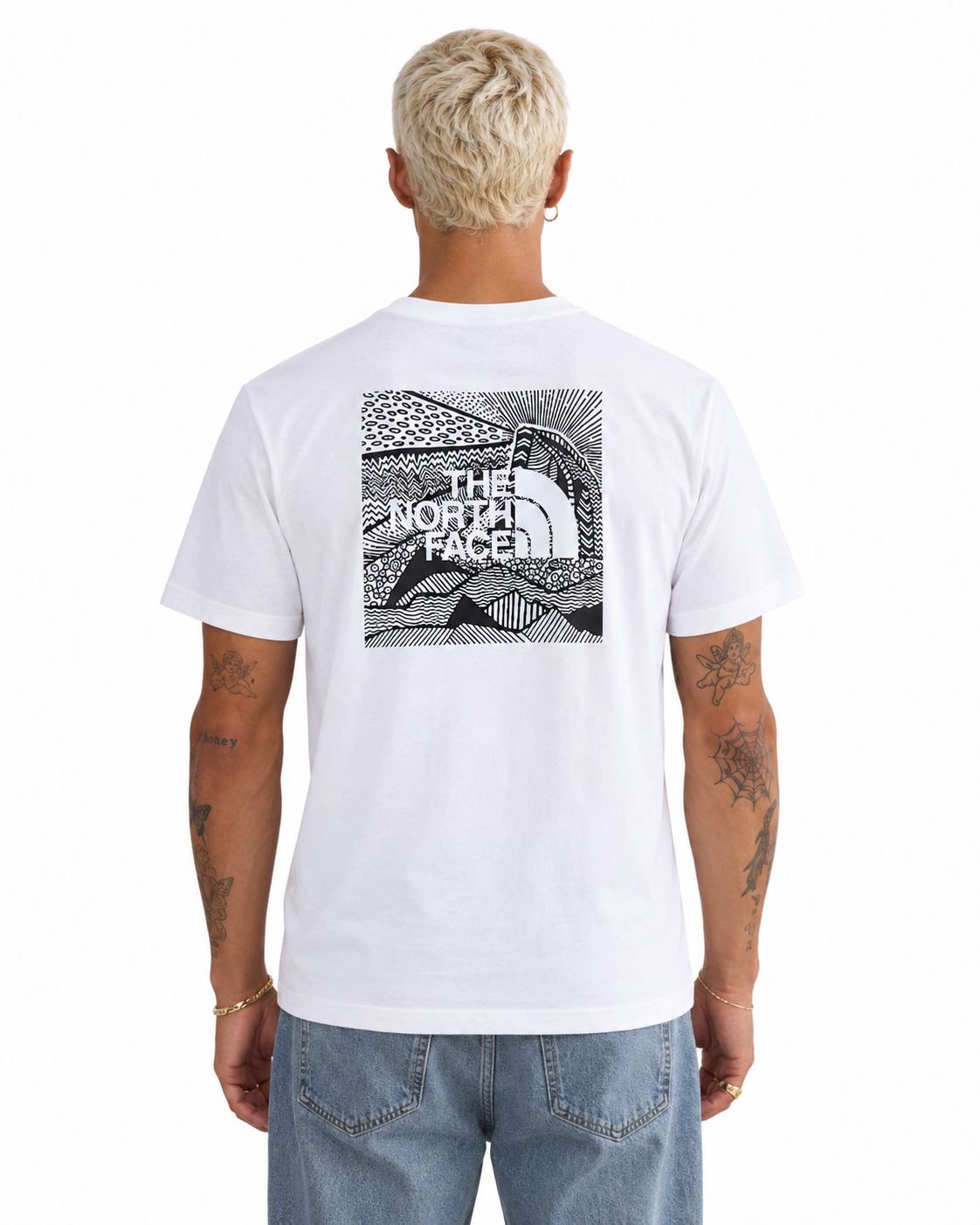 The North Face Men’s Short Sleeve Redbox Celebration T-Shirt,  White