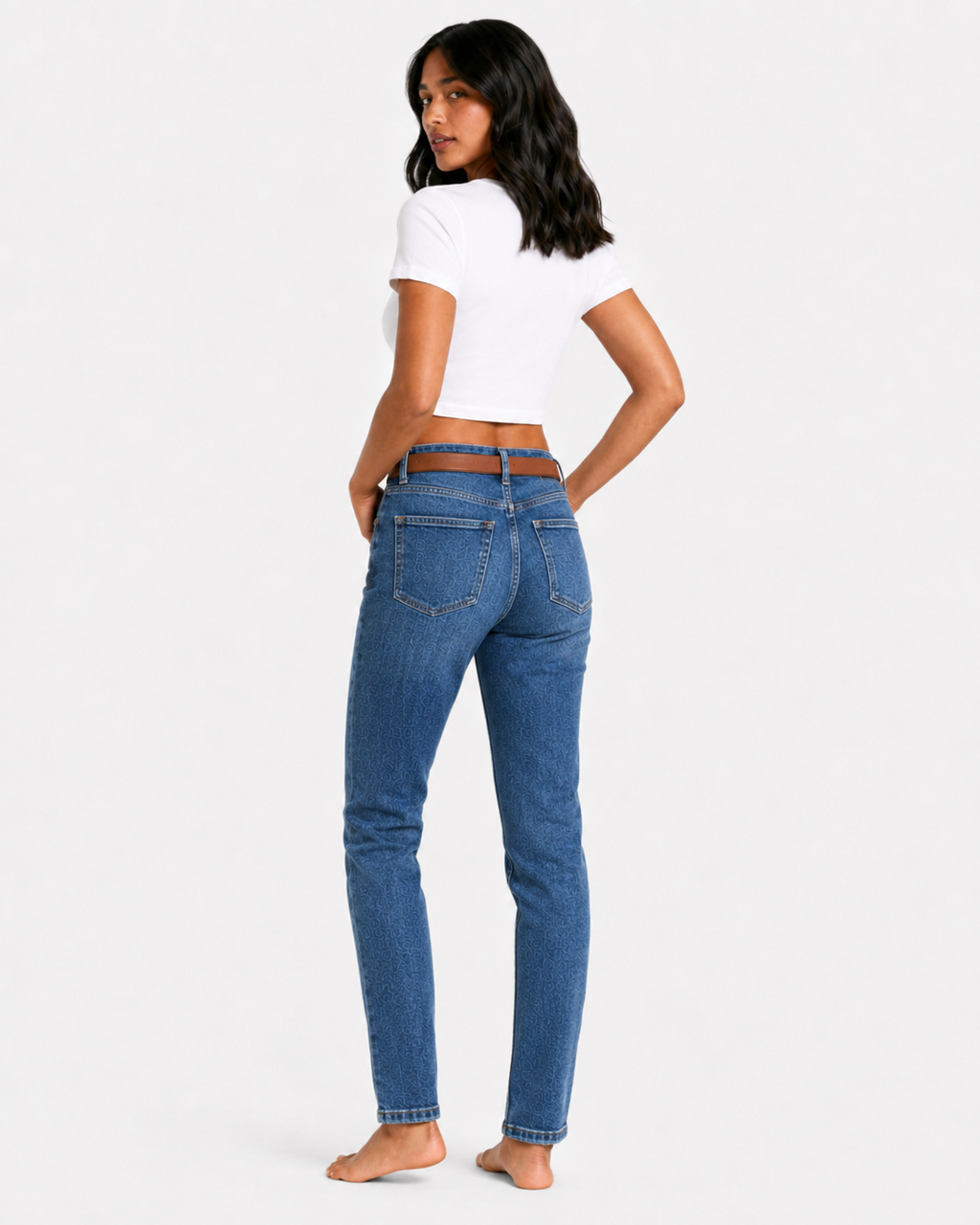 Ladies skinny stone wash Jeans 1625