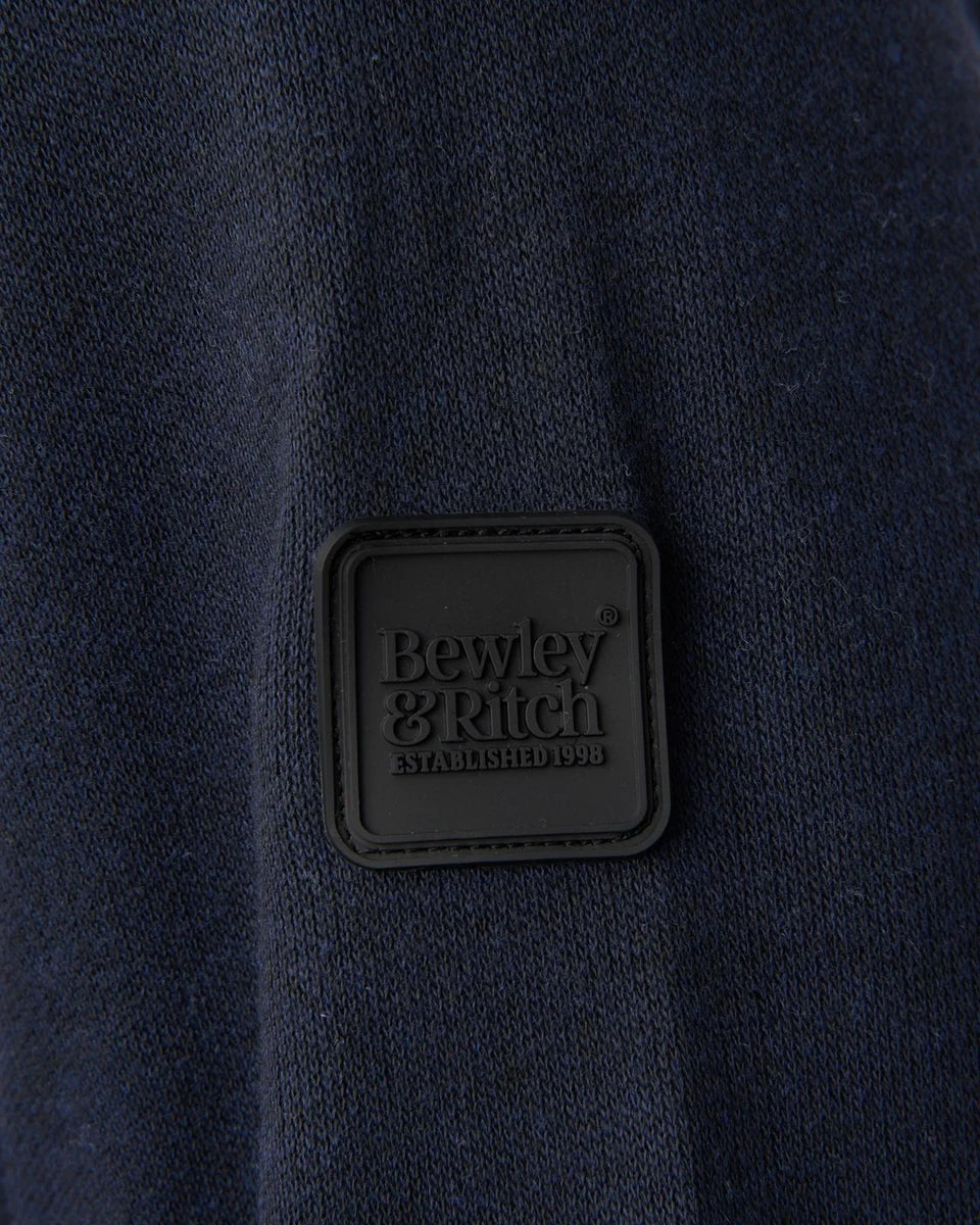 Delloway 1/4 Zip Funnel Neck Jumper Navy
