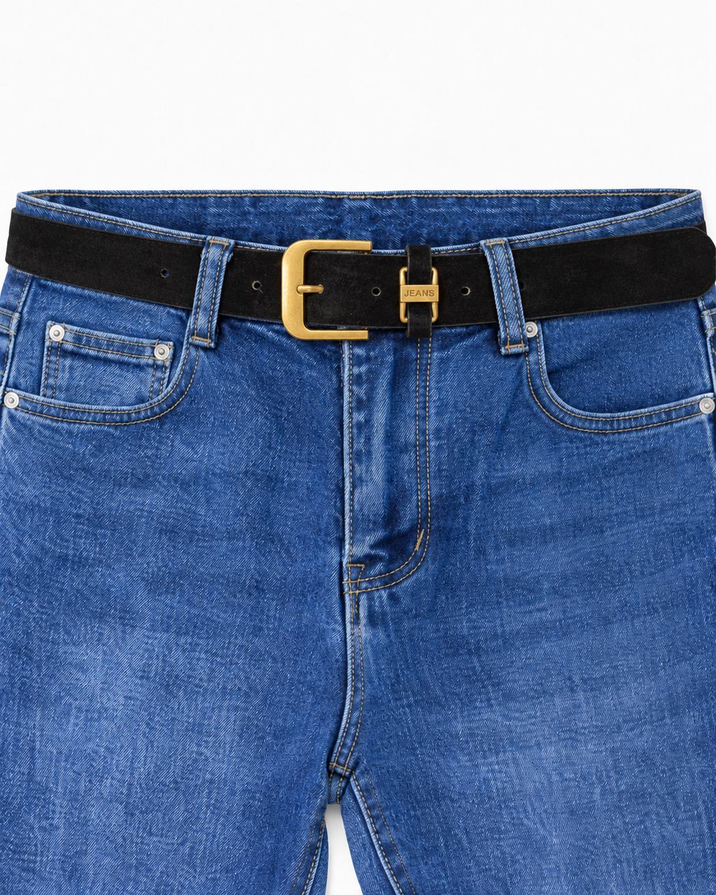 Belted Classic Flare Leg Denim Jeans  RJ6627