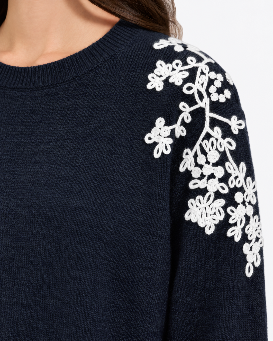 Embroidered Jumper  Black ZS3095