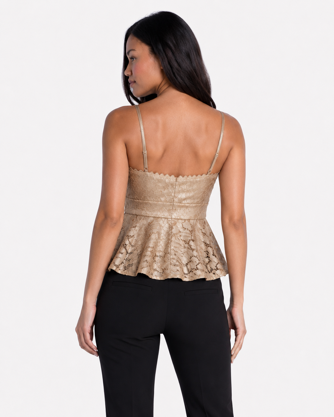 Ladies lace top Biege