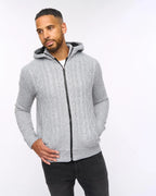 Tonbridge  Fleece lined  Hoody  Light Grey Marl