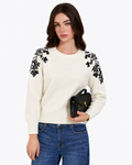 Embroidered Jumper  Cream  ZS3095