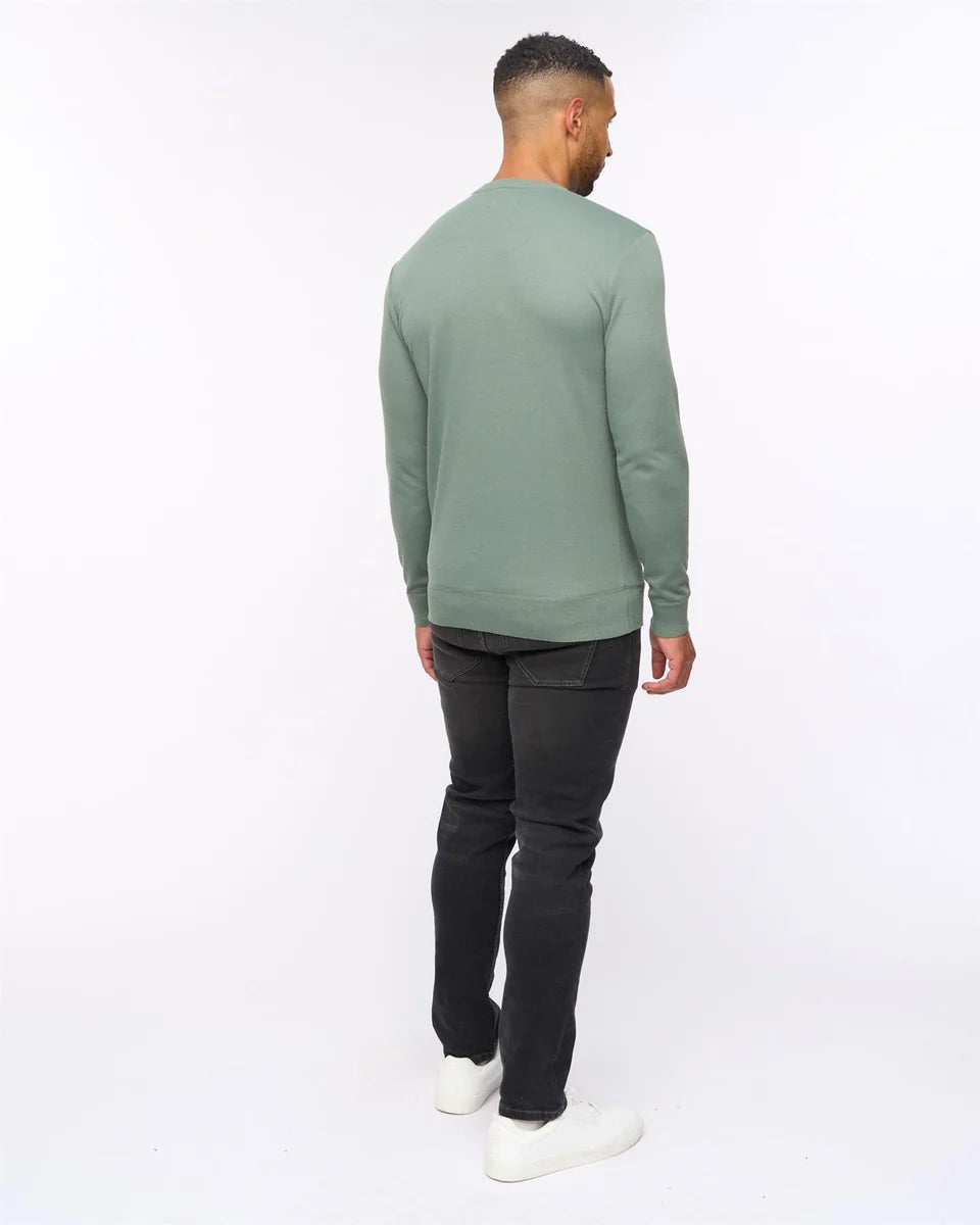 Pepston Crew Neck Jumper Olive