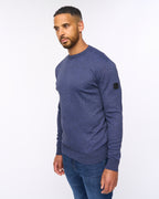 Pepston Crew Neck Jumper Navy Marl
