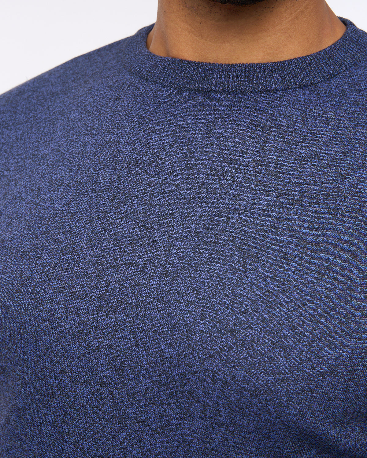 Pepston Crew Neck Jumper Navy Marl
