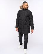 Northbrook Mid Length Parka Black