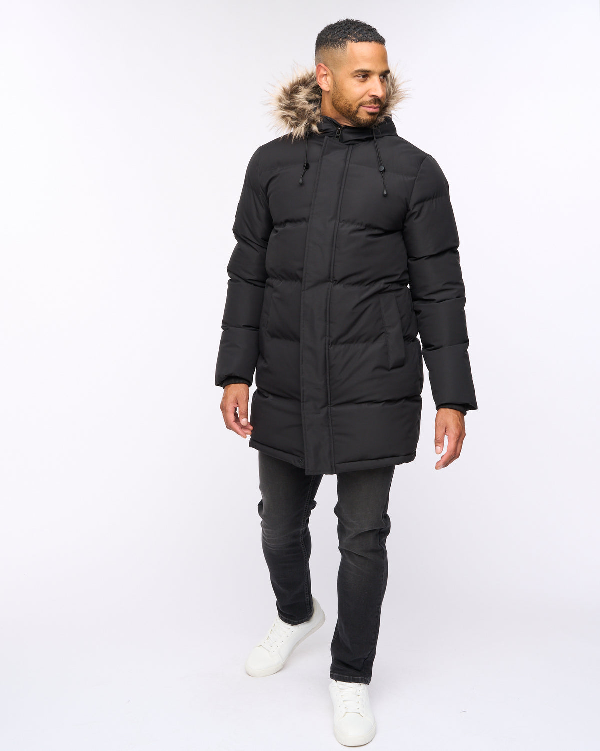 Northbrook Mid Length Parka Black