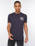 Crosshatch Brandax T-Shirt Navy Blue
