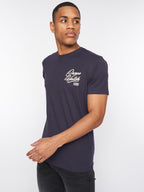 Crosshatch Brandax T-Shirt Navy Blue
