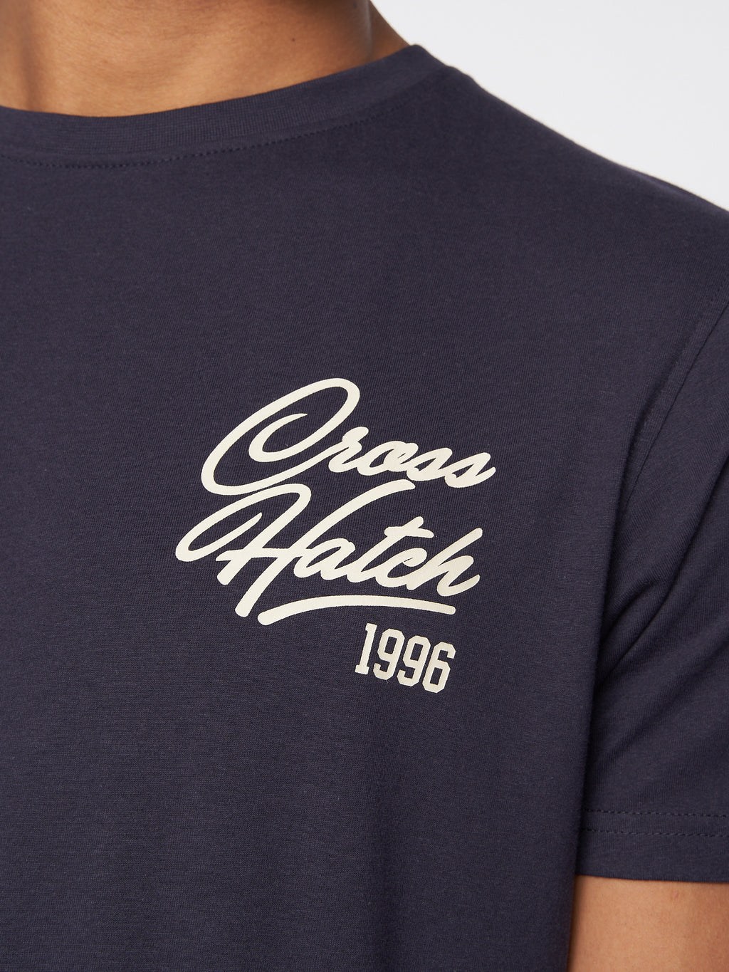 Crosshatch Brandax T-Shirt Navy Blue