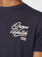 Crosshatch Brandax T-Shirt Navy Blue