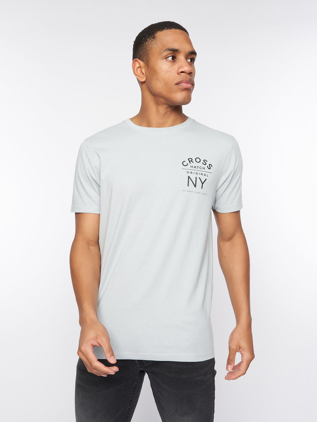 Crosshatch brandax T-Shirt Light Blue