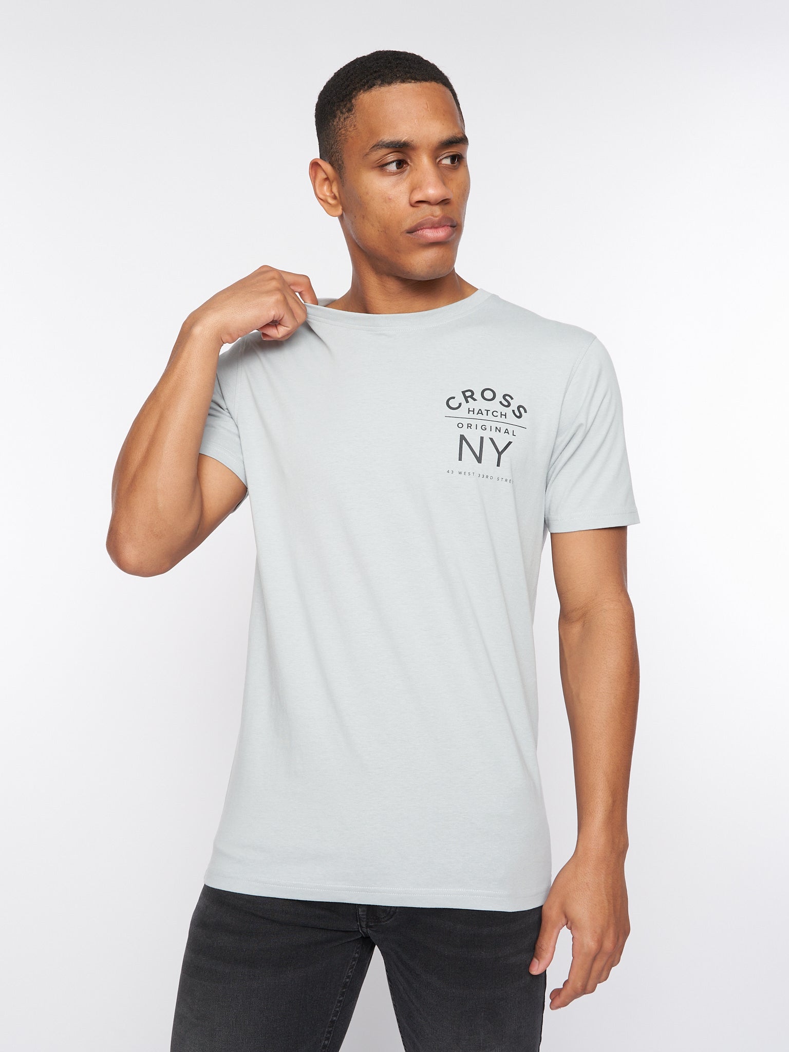Crosshatch brandax T-Shirt Light Blue