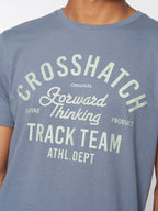 Crosshatch Brandax T-Shirt Denim Blue