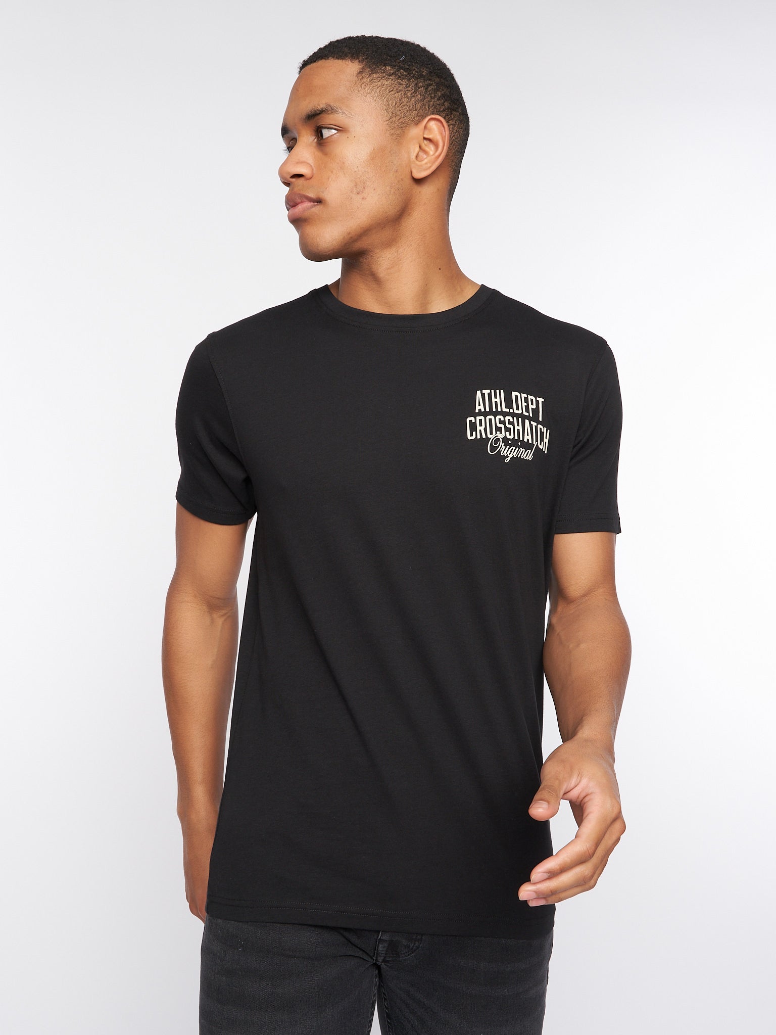 Crosshatch Brandax T-Shirt Black
