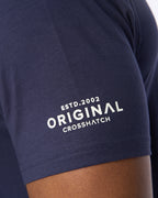 CROSSHATCH  MENS SUMMEVIBE TSHIRT NAVY