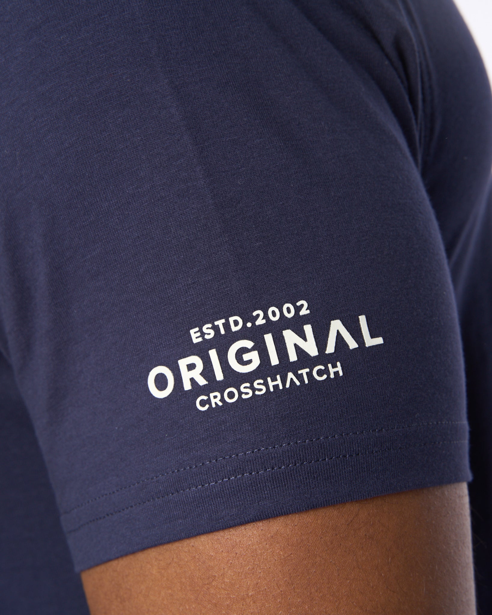 CROSSHATCH  MENS SUMMEVIBE TSHIRT NAVY