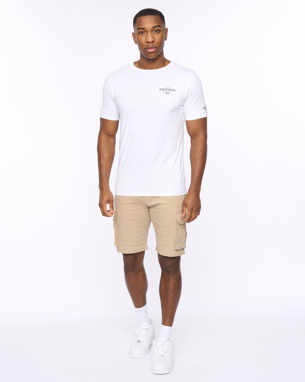 CROSSHATCH  MENS SUMMEVIBE TSHIRT WHITE