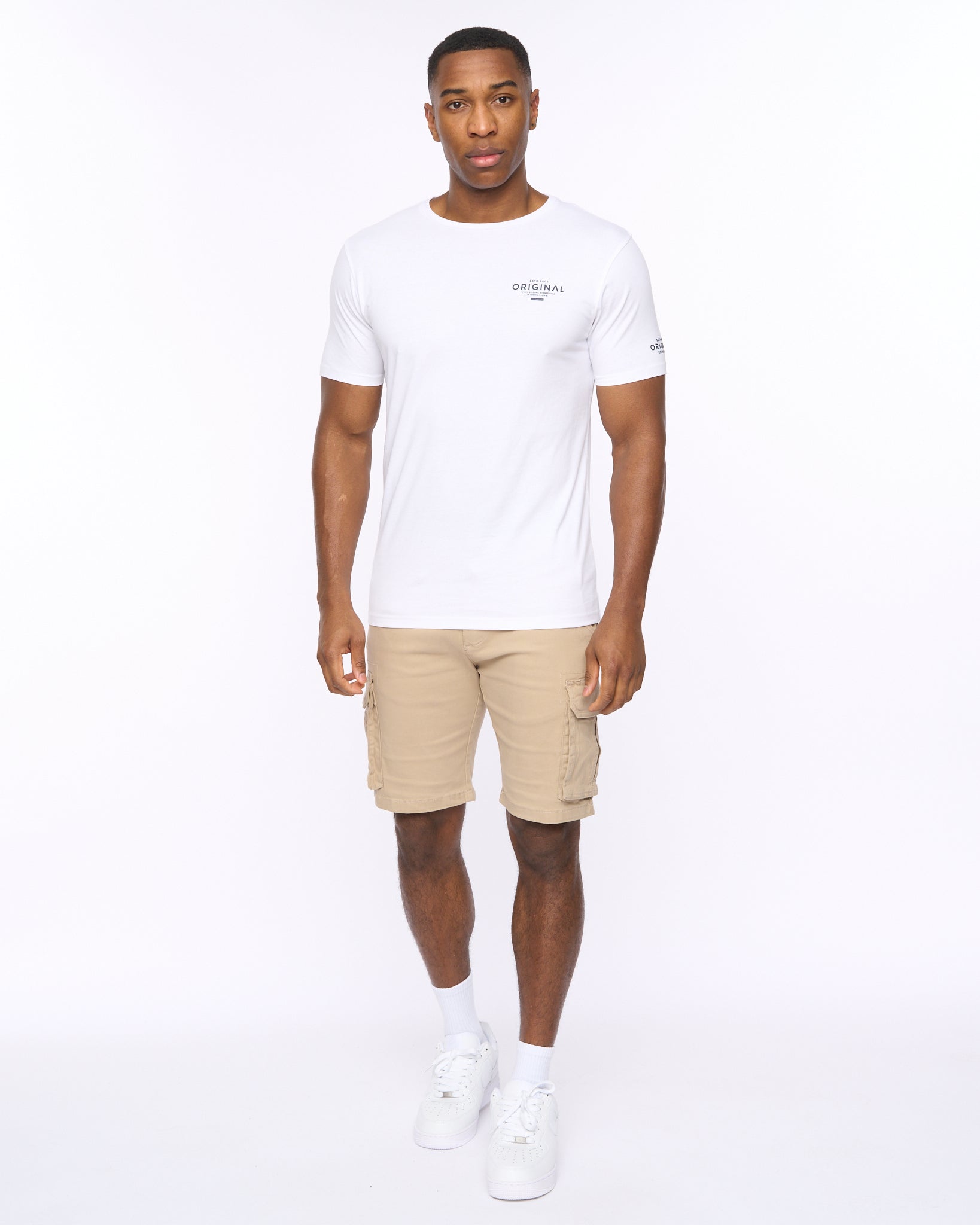 CROSSHATCH  MENS SUMMEVIBE TSHIRT WHITE