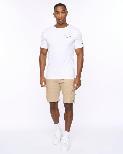CROSSHATCH  MENS SUMMEVIBE TSHIRT WHITE
