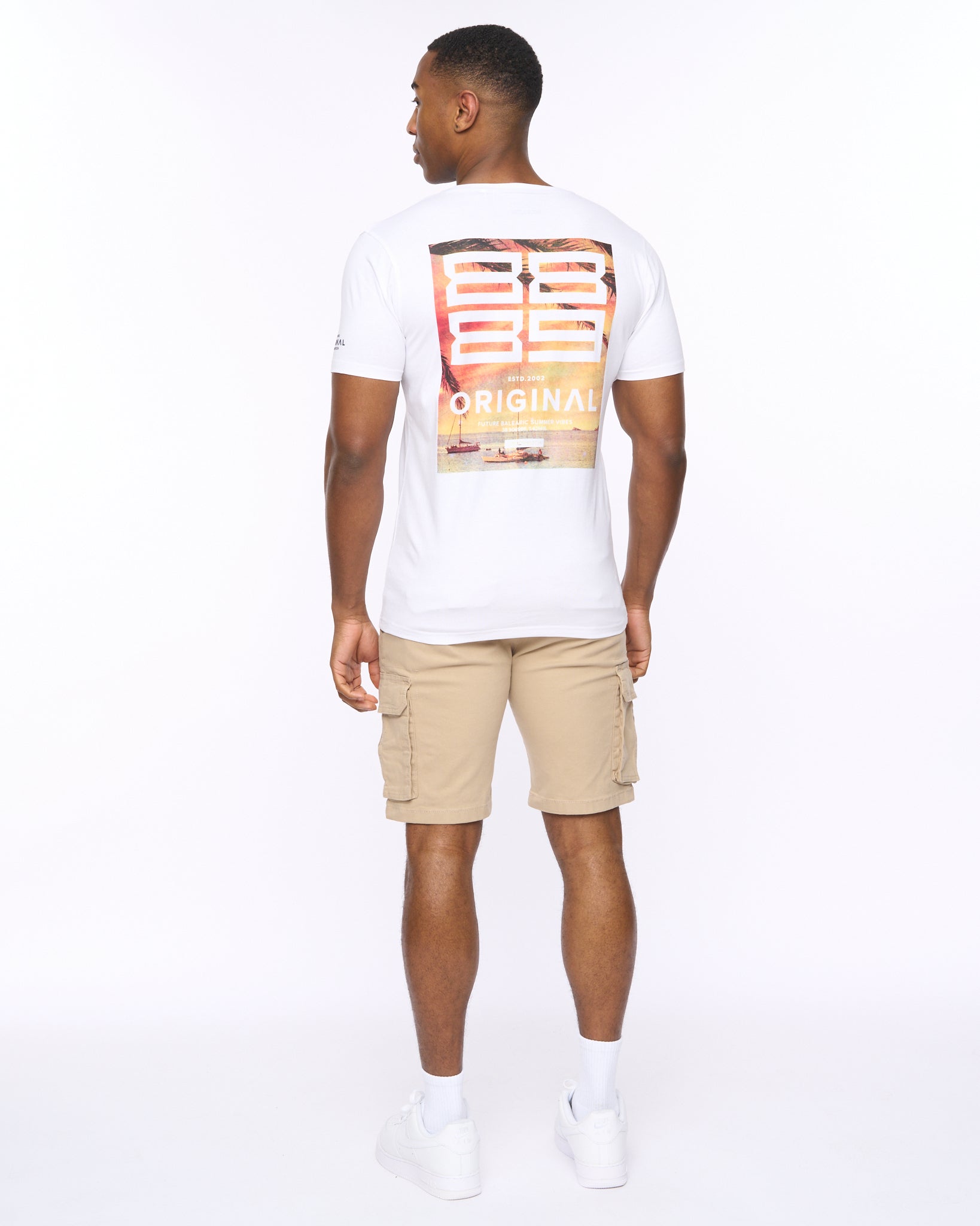 CROSSHATCH  MENS SUMMEVIBE TSHIRT WHITE