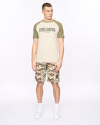 CROSSHATCH CAMTORT TSHIRT LIT STONE OLIVE