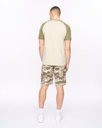 CROSSHATCH CAMTORT TSHIRT LIT STONE OLIVE