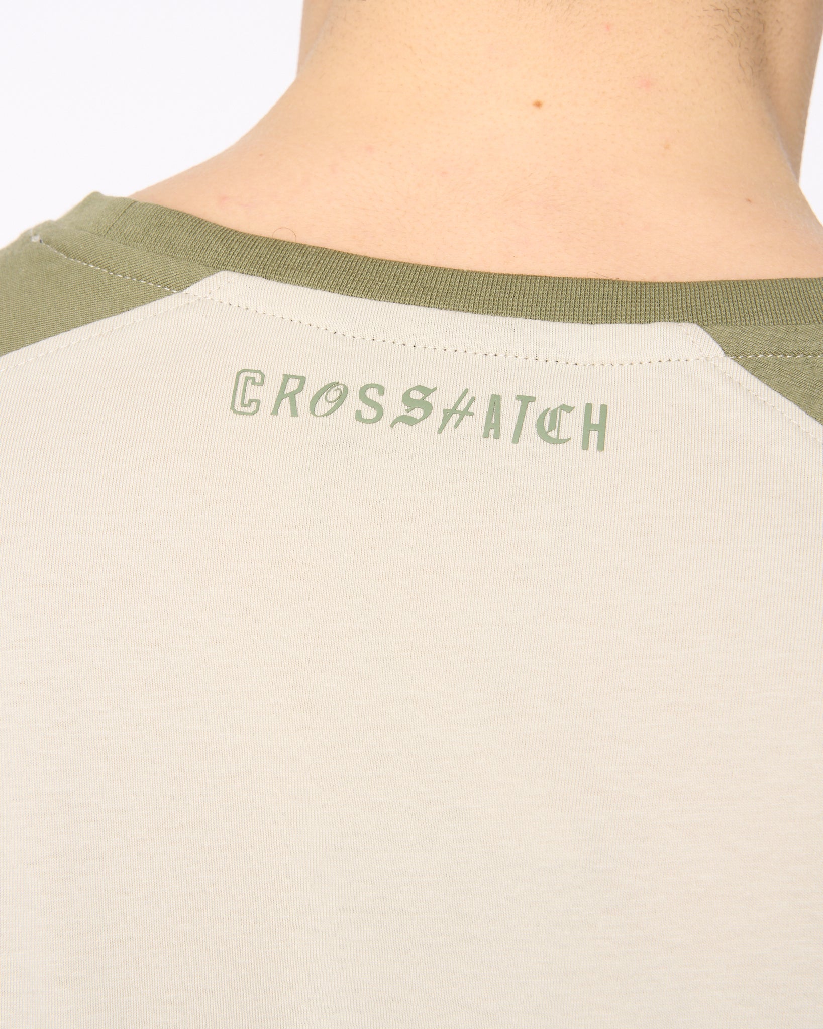 CROSSHATCH CAMTORT TSHIRT LIT STONE OLIVE