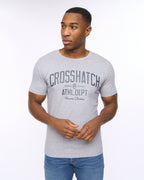 Crosshatch College Print T shirts  Grey