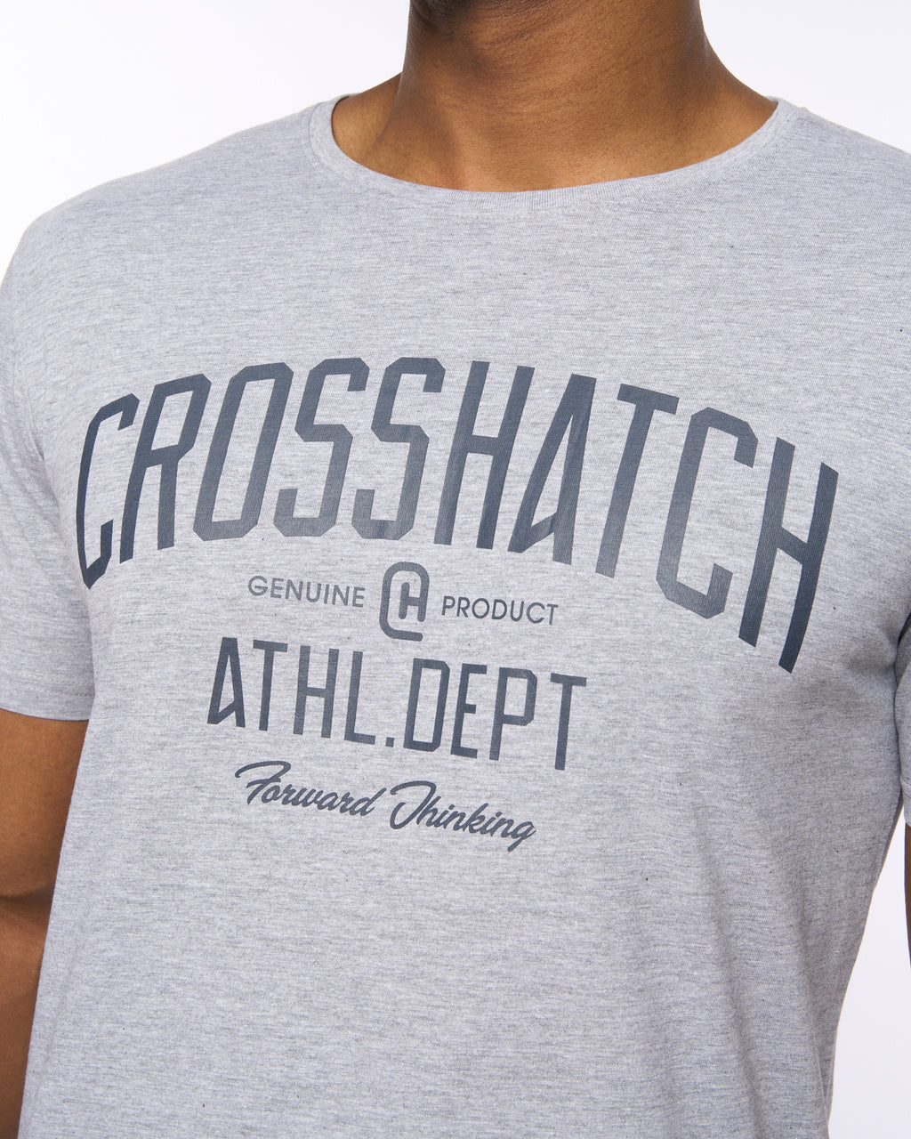 Crosshatch College Print T shirts  Grey