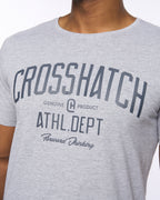 Crosshatch College Print T shirts  Grey