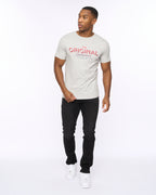 CROSSHATCH  MENS OFFAXIS TSHIRT GREY MARL