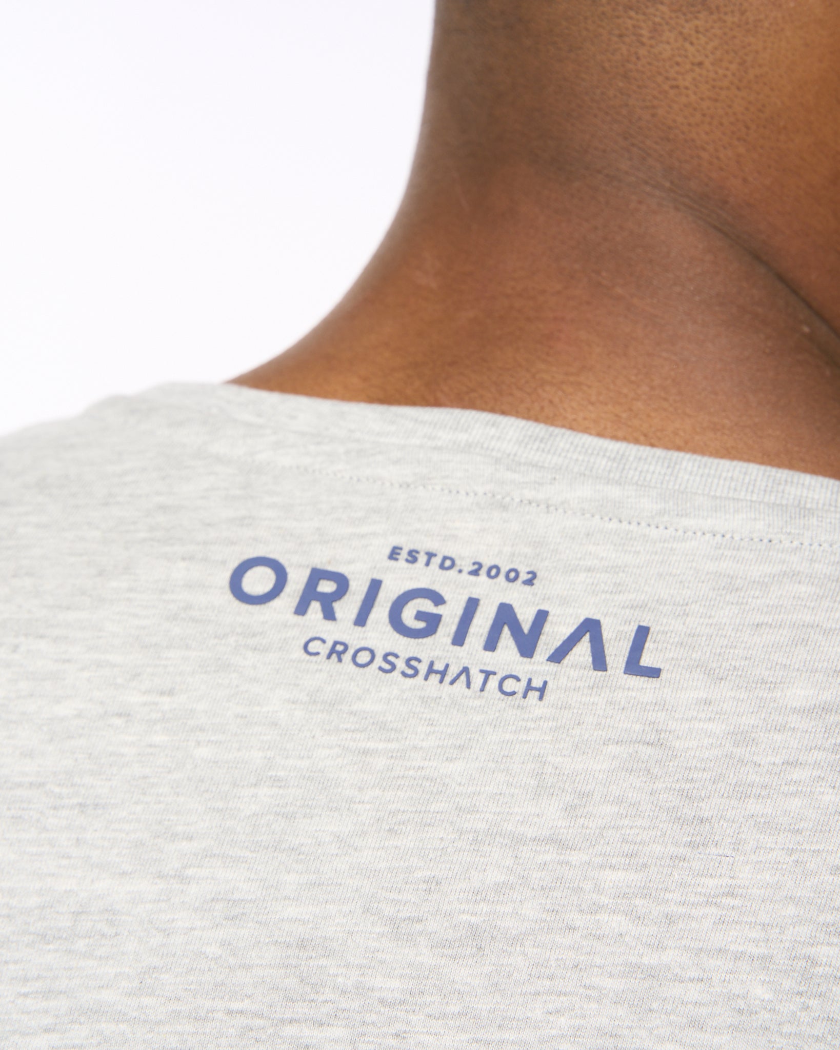 CROSSHATCH  MENS OFFAXIS TSHIRT GREY MARL