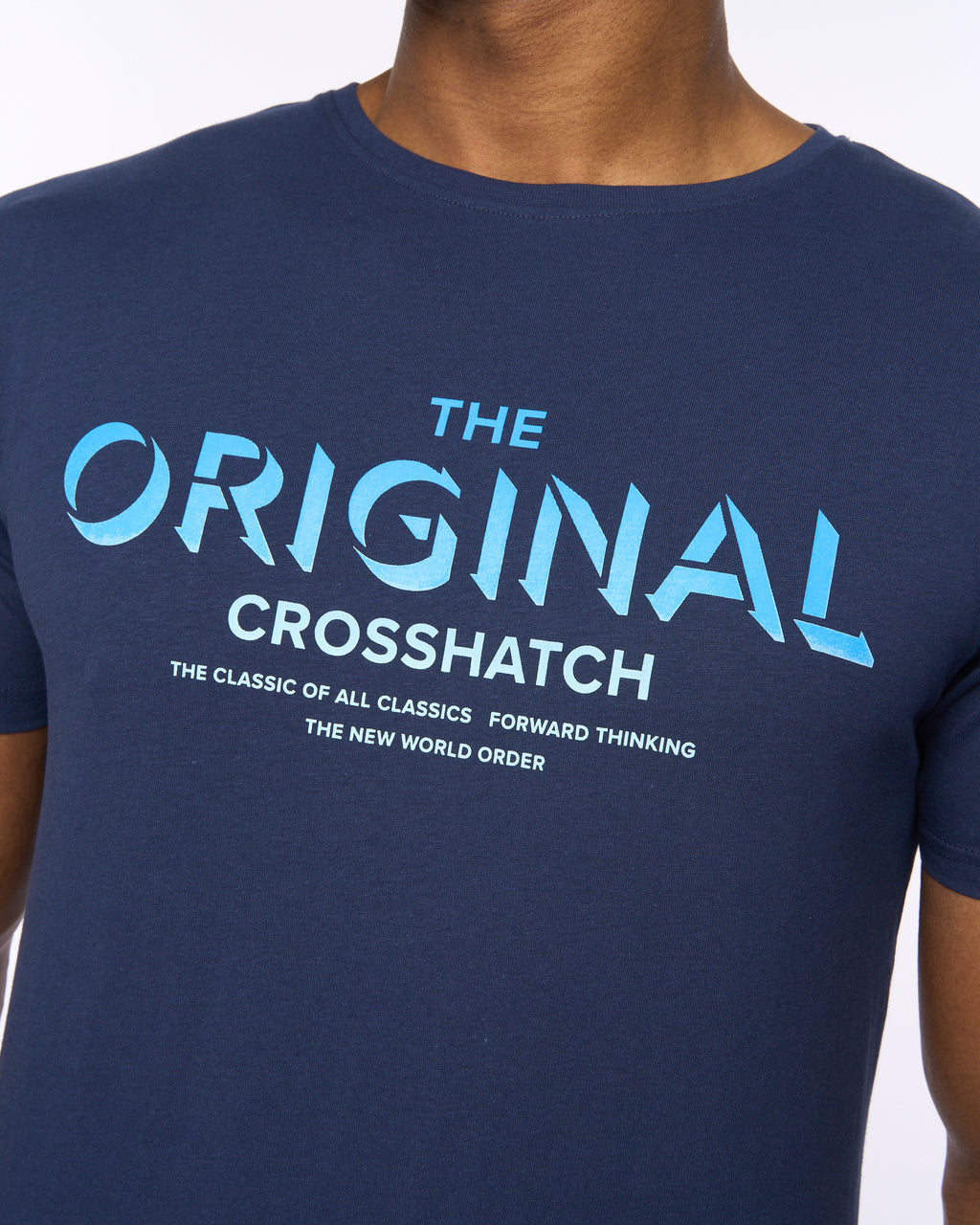 CROSSHATCH  MENS OFFAXIS TSHIRT NAVY