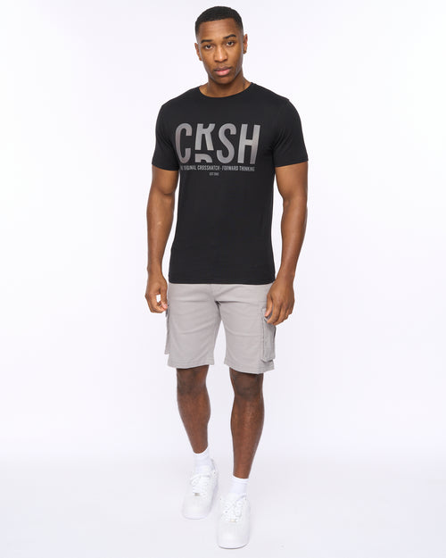 COSSHATCH  MENS SOLARI TSHIRT BLACK